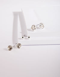 Silver Micro Stud Earring 5 Pack - link has visual effect only