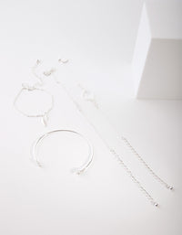 Silver Leaf Bracelet 4 Pack - link has visual effect only