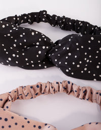 Polka Dot Twist Headband Pack - link has visual effect only