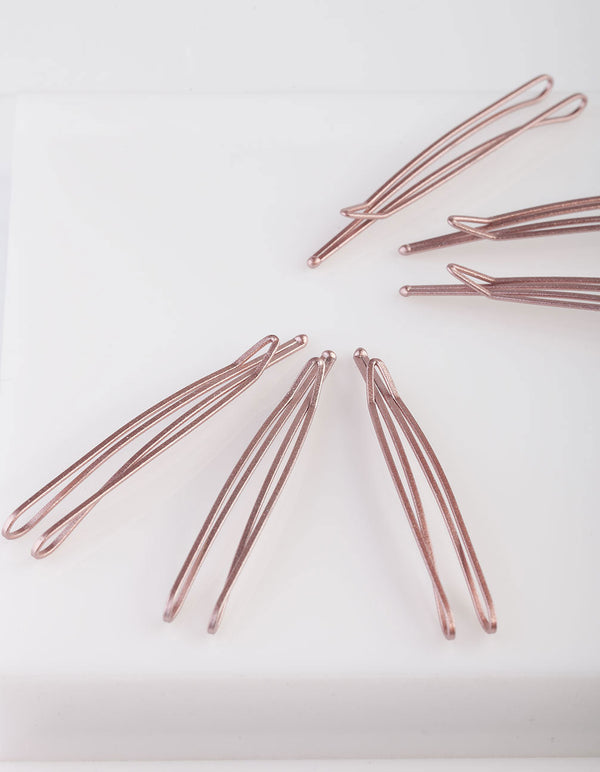 Metallic Pink Hair Pin Pack