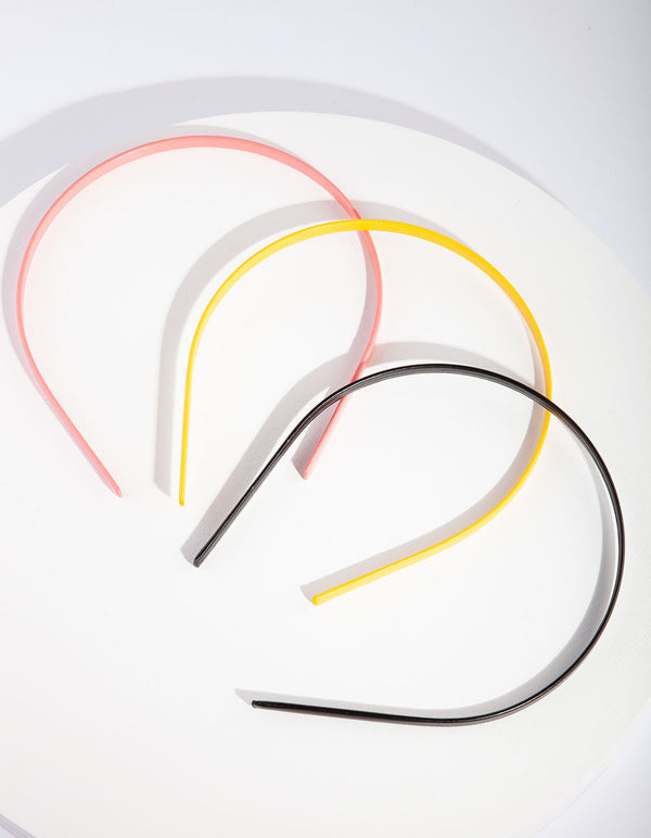 Thin Matte Multi Headband 3 Pack