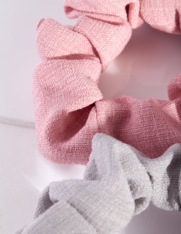 Classic Linen Scrunchie 3 Pack