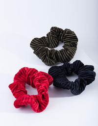 Velvet Cord Scrunchie 3-Pack - link has visual effect only