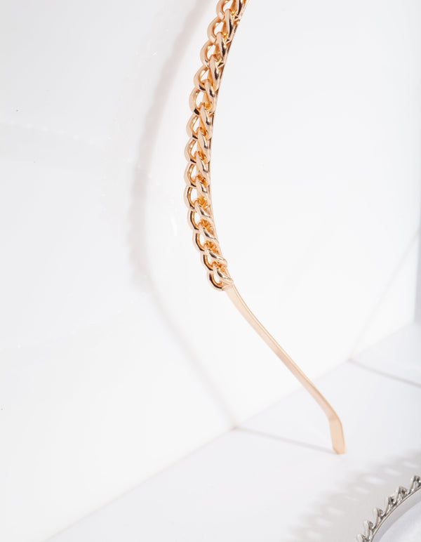 Metal Chain Headband 2 Pack