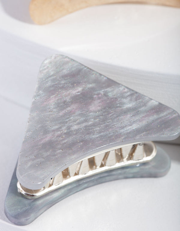 Neutrale acryl mini haarclip 4-pack
