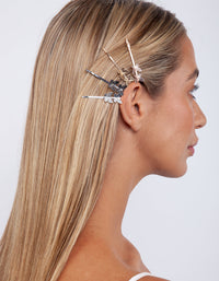 Butterfly Mixed Metal Hair Pin Pack - link has visual effect only