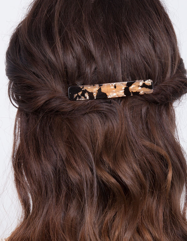 Tortoiseshell Black Clip 2 Pack