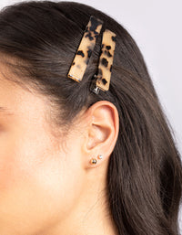 Milky Tortoiseshell Clip 4 Pack - link has visual effect only