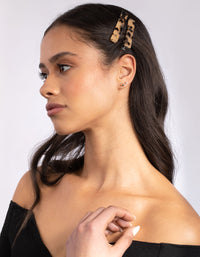 Milky Tortoiseshell Clip 4 Pack - link has visual effect only
