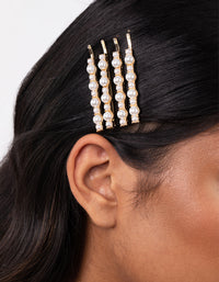 Gold Pearl Cluster Pins - link has visual effect only