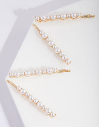 Gold Pearl Cluster Pins - link has visual effect only