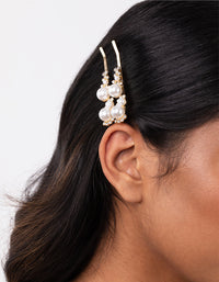 Gold Pearl Diamante Wave Slide Pack - link has visual effect only