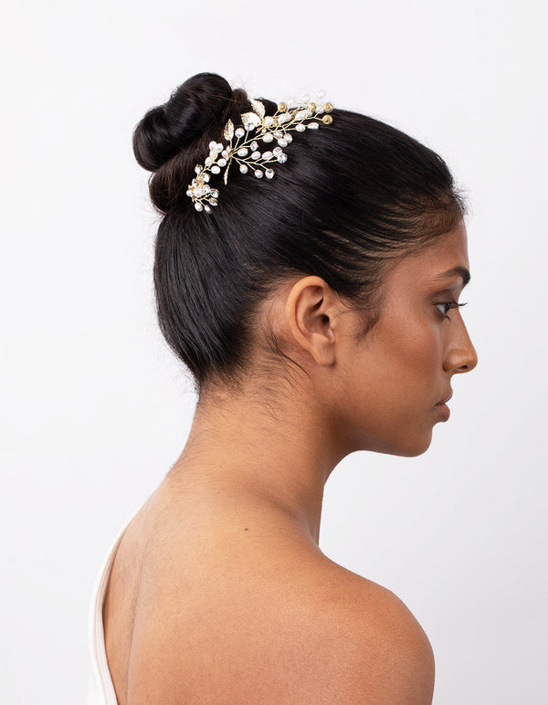 Gold Garden Pearl Pins