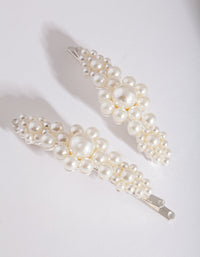 Pearl Cluster Hair Clip 2 Pack - link has visual effect only