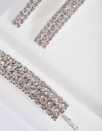 Diamante Mix Hair Clip 3 Pack - link has visual effect only