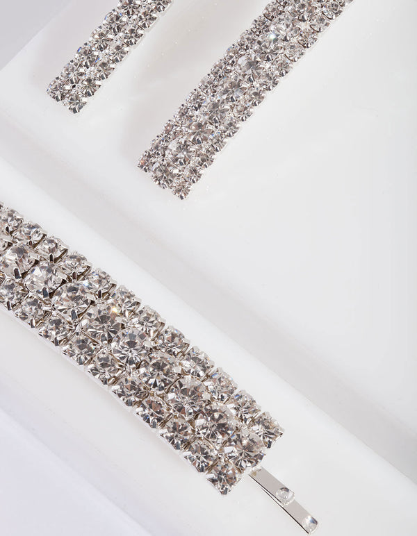 Diamante Mix Hair Clip 3 Pack