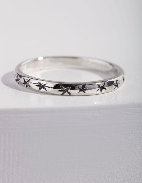 Sterling Silver Rockstar Ring