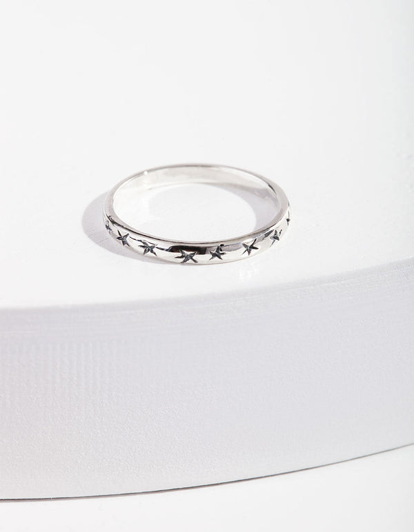 Sterling Silver Rockstar Ring