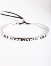 Rhodium New Adventures Bangle Gift Box - link has visual effect only