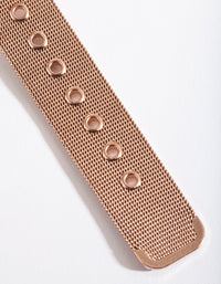 Rose Gold Classic Mesh Strap Watch - link has visual effect only