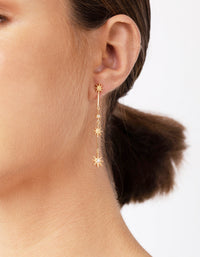 Gold Plated Sterling Silver Constellation Star Drop Earrings - link has visual effect only