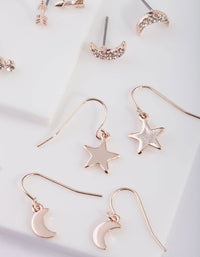 Celestial Rose Gold Earring Pack - link has visual effect only