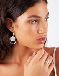 Silver Textured Starfish Ring - link has visual effect only