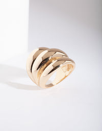 Gold 3 Layer Ring - link has visual effect only