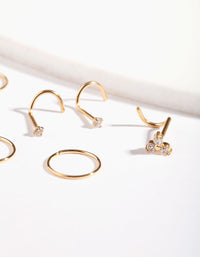Gold Snake Diamante Nose Pack - link has visual effect only