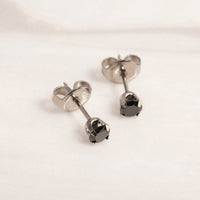 Studex 3mm Cubic Zirconia Chirurgisch Staal Zwarte Stud - link has visual effect only