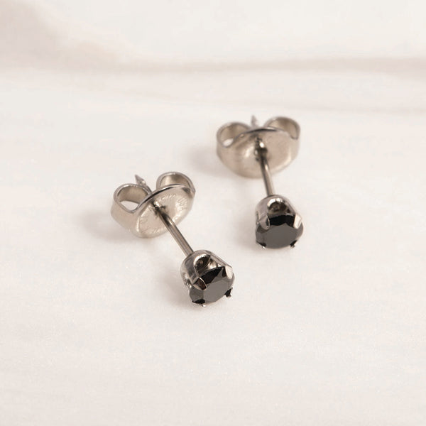 Studex 3mm Cubic Zirconia Chirurgisch Staal Zwarte Stud