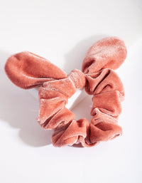 Pink Velvet Bow Scrunchie - link has visual effect only
