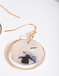 Neutral Acrylic Loop Earrings - link has visual effect only