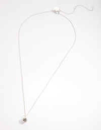 Silver Circle Diamante Necklace - link has visual effect only