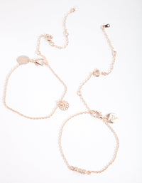 Rose Gold Sand Storm Bracelet Anklet 2 Pack - link has visual effect only