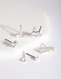 Silver Pearl Star Cluster Ear Pack - link has visual effect only