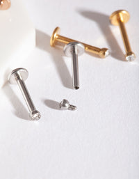 Mixed Metal Flat Back Earring Pack - link has visual effect only