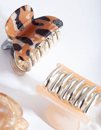 Blush Neutral Claw Clip 4 Pack - link has visual effect only
