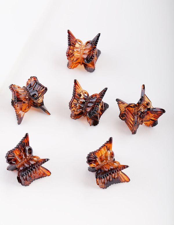 Tortoiseshell Butterfly Mini Clip Pack