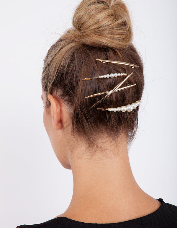 Gold Pearl Textured Clip Pack