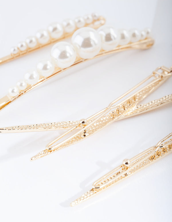 Gold Pearl Textured Clip Pack