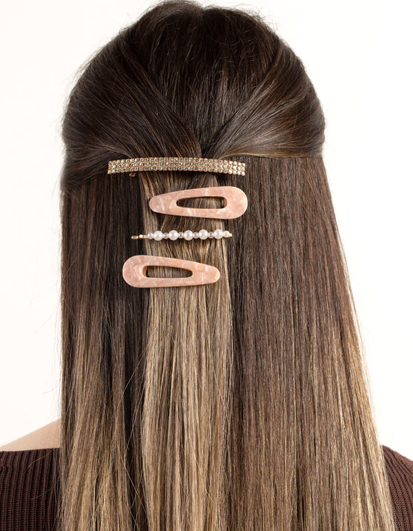 Mix & Match Blush Acrylic Clip 4 Pack