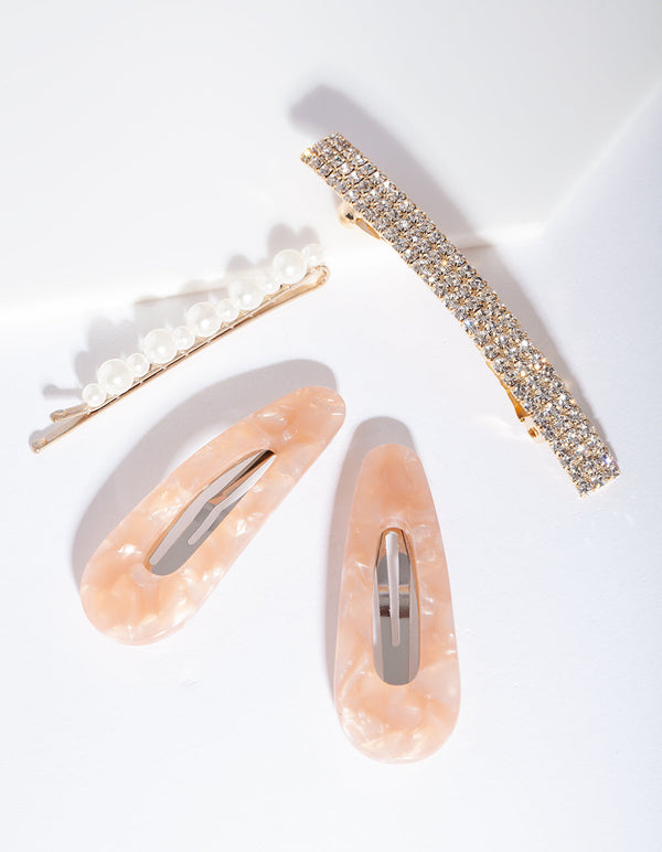 Mix & Match Blush Acrylic Clip 4 Pack