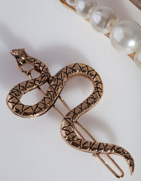 Pearl and Snake Hair Clip 3 Pack - link has visual effect only