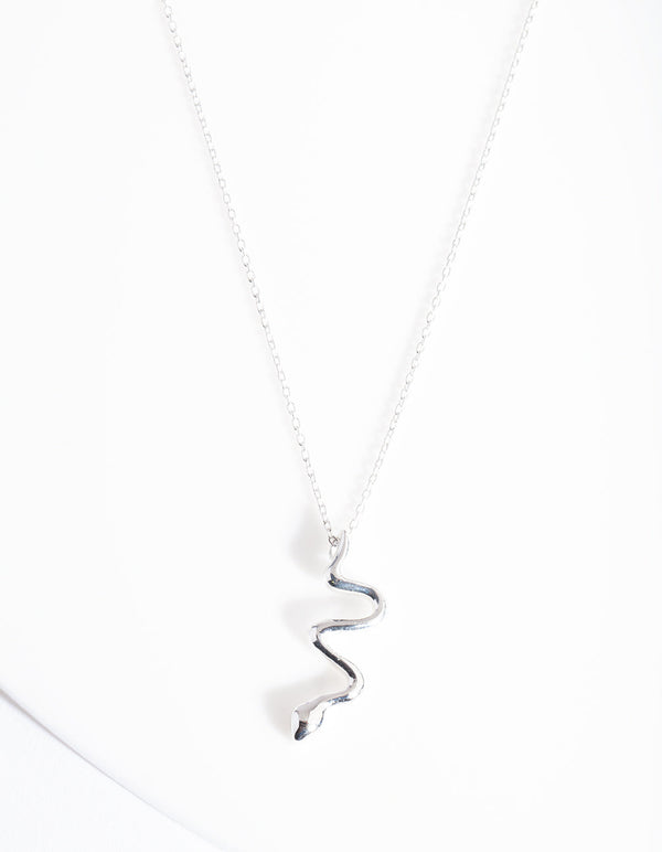 Sterling Silver Snake Necklace