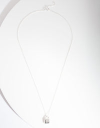 Sterling Silver Padlock Necklace - link has visual effect only