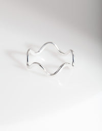 Sterling Silver Swiggle Band Ring - link has visual effect only