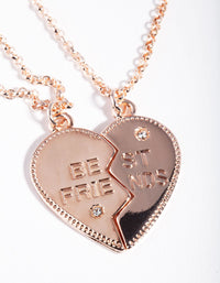 Rose Gold Best Friends Necklace 2 Pack - link has visual effect only