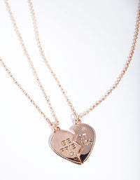 Rose Gold Best Friends Necklace 2 Pack - link has visual effect only