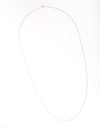 Sterling Silver 75cm Plain Chain Necklace - link has visual effect only